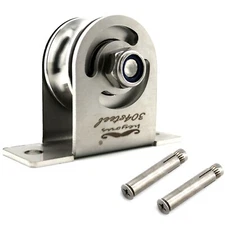 U Groove Roller Wheel U Groove Bearing Pulley Wheel Steel Rope Cable Pulley