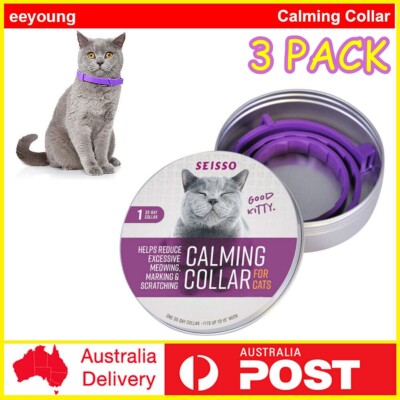 3 Pack deal Adjustable Anti-anxiety Calming Collar for Cats,Cat Calming Collars