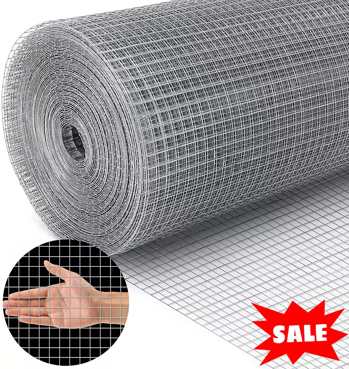 2 Sheets 1/4 Inch Wire Metal Mesh Chicken Net For Craft Work Hardware Cloth  Silv