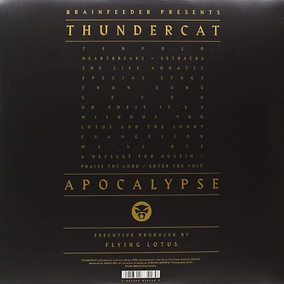 Thundercat Apocalypse レコード ブレインフィーダー THUNDERCAT Apocalypse ORIG BRAINFEEDER FLYING LOTUS 2LP NEW SEALED