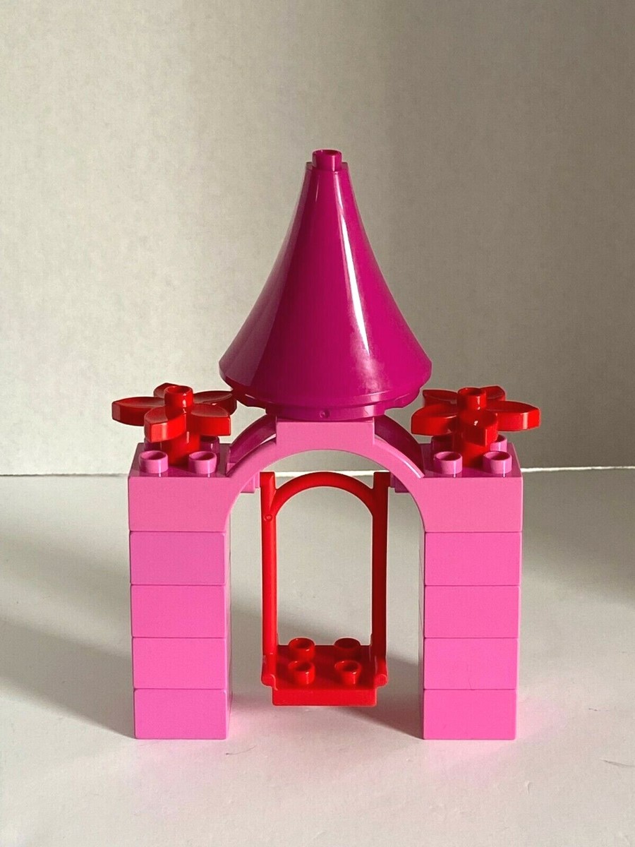 Lego Duplo Swing Set Flowers Plants Turret Bricks House Home Park