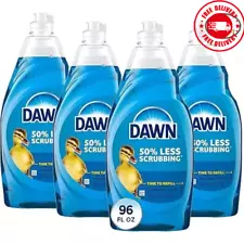 Dawn Ultra Dish Soap, Dishwashing Liquid, Original, 4x24 Fl Oz Bundle
