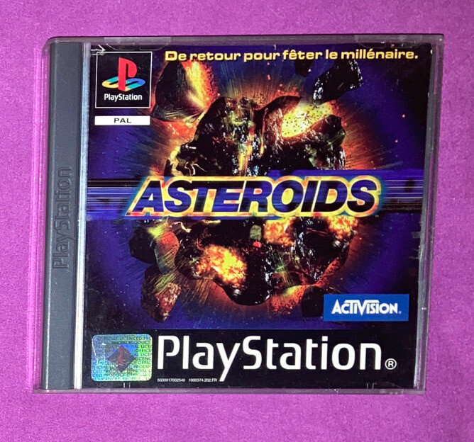 * ASTEROIDS * JEU PS1 PSONE PAL FR COMPLET CIB OBV TBE RETRO