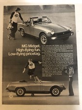 1977 MG Midget Car Vintage Print Ad pa28