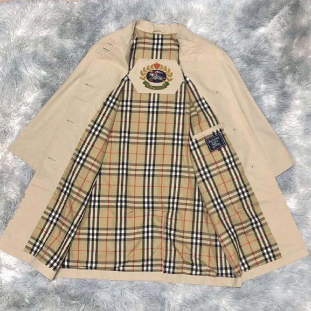 Burberry London Long Coat from Japan Nova Check 40/M Beige Burberry London Long Coat from Japan Nova Check 40/M Beige