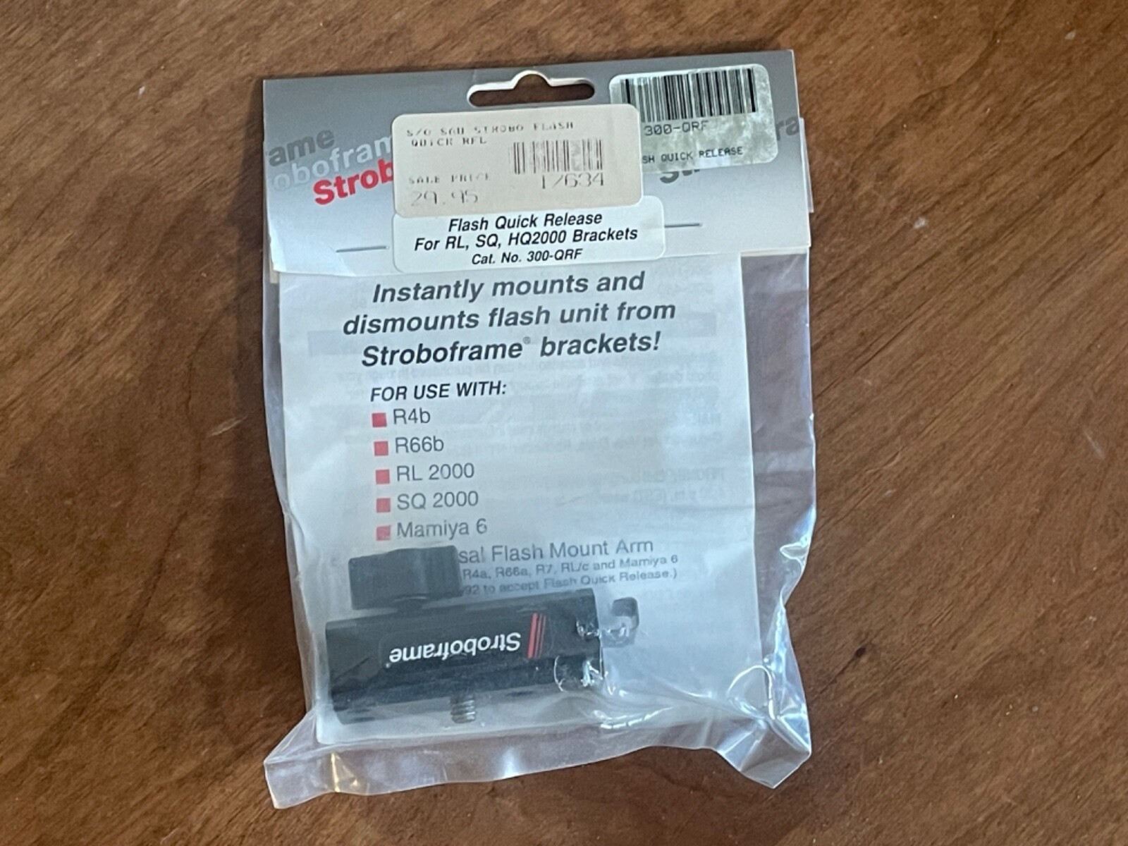 Stroboframe Flash Quick Release to dismount unit from bracket NEW 300