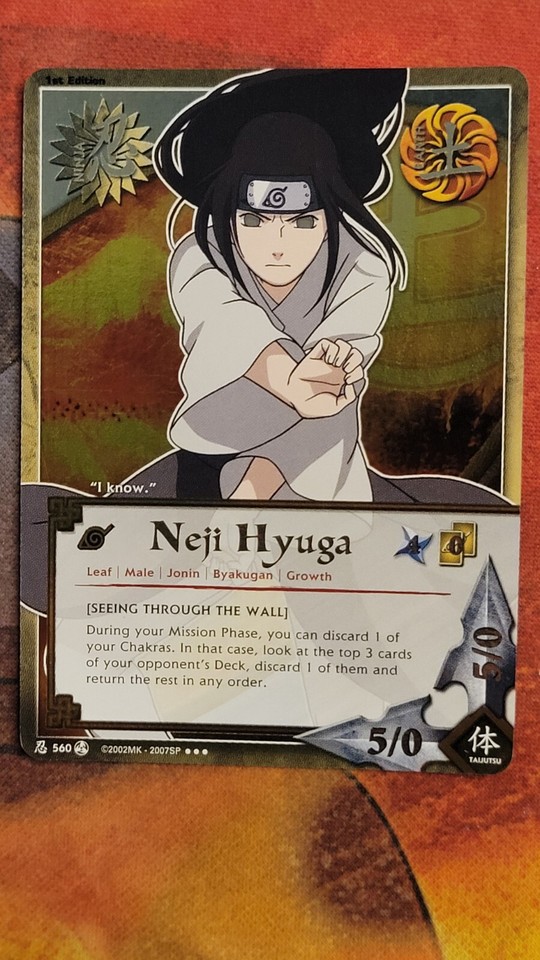 Naruto CCG Emerging Alliance Super Rare 1st Edition Ninjas Mission Jutsu NM-LP