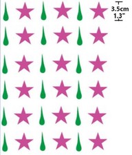 36pcs Anime Cosplay Hunter x Hunter Hisoka Face Temporary Tattoo Sticker