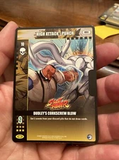 Epic Battles Trading Card Street Fighter dudley's Corkscrew Blow R91 High Attack