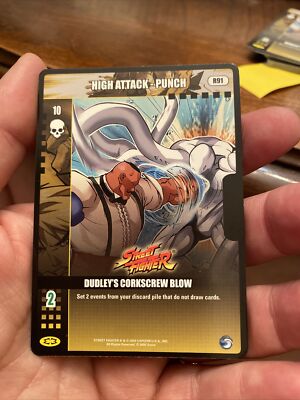 Epic Battles Trading Card Street Fighter dudley's Corkscrew Blow R91 High Attack