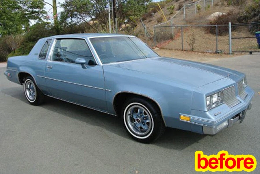 Oldsmobile Cutlass Supreme 1978-1988 2 puertas panel basculante plano moldura 5 1/2" 10 piezas FL Foto 2 de 4