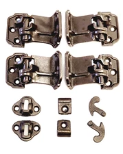 ANTIQUE SHEPARDS OFFSET BLIND HINGES (THE CLARK MFG. CO.)  (1 COMPLETE NEW SET)