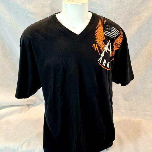 Apprime American Soldier Army XXL Black White Orange american Flag T- Shirt NWT - Picture 2 of 7