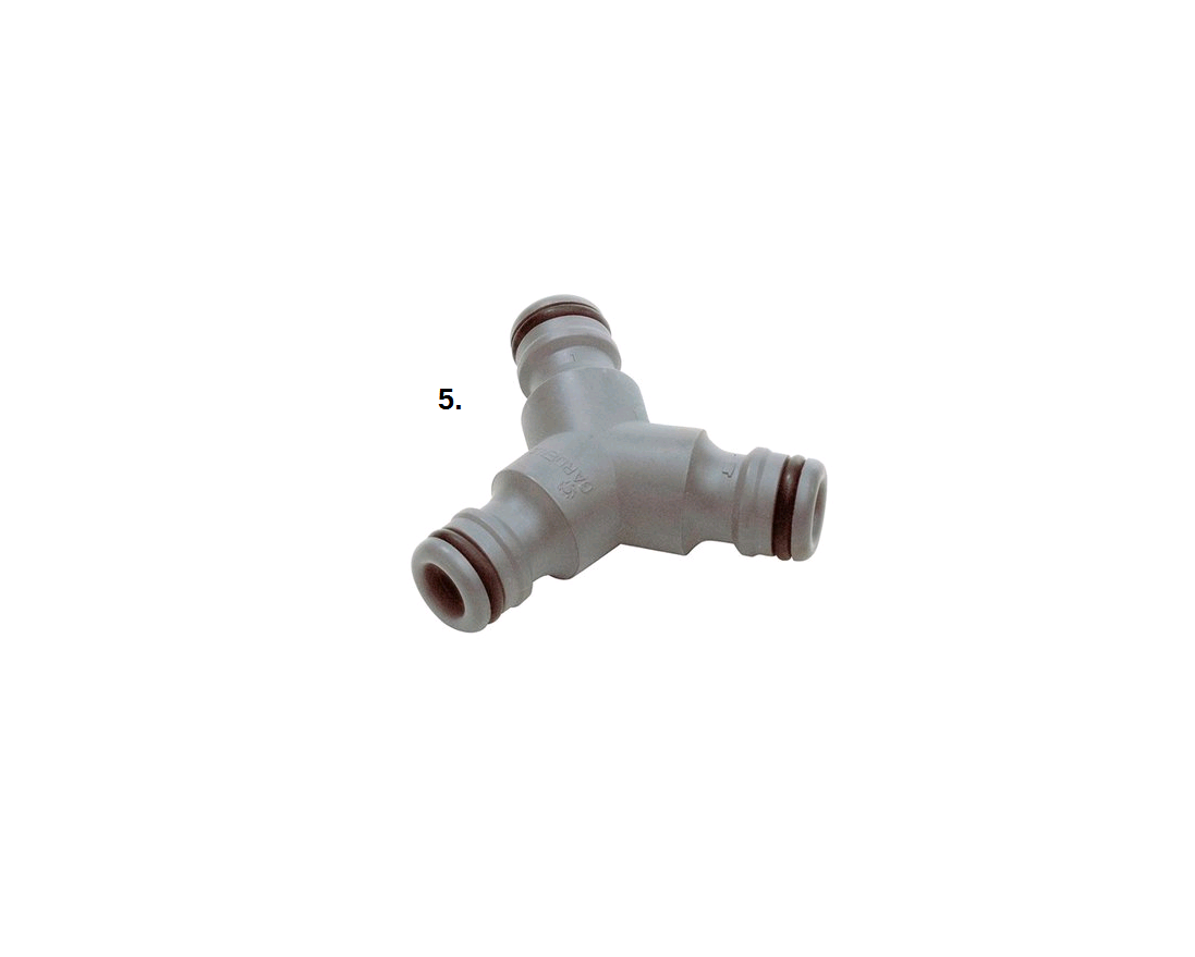 Gartenschlauch-Zubehör Set – Schlauchverbinder, Y-Stück, Hahnanschluss 1/2" & 3/4", Mit Wasserstop – Aus Robustem Kunststoff, Grün