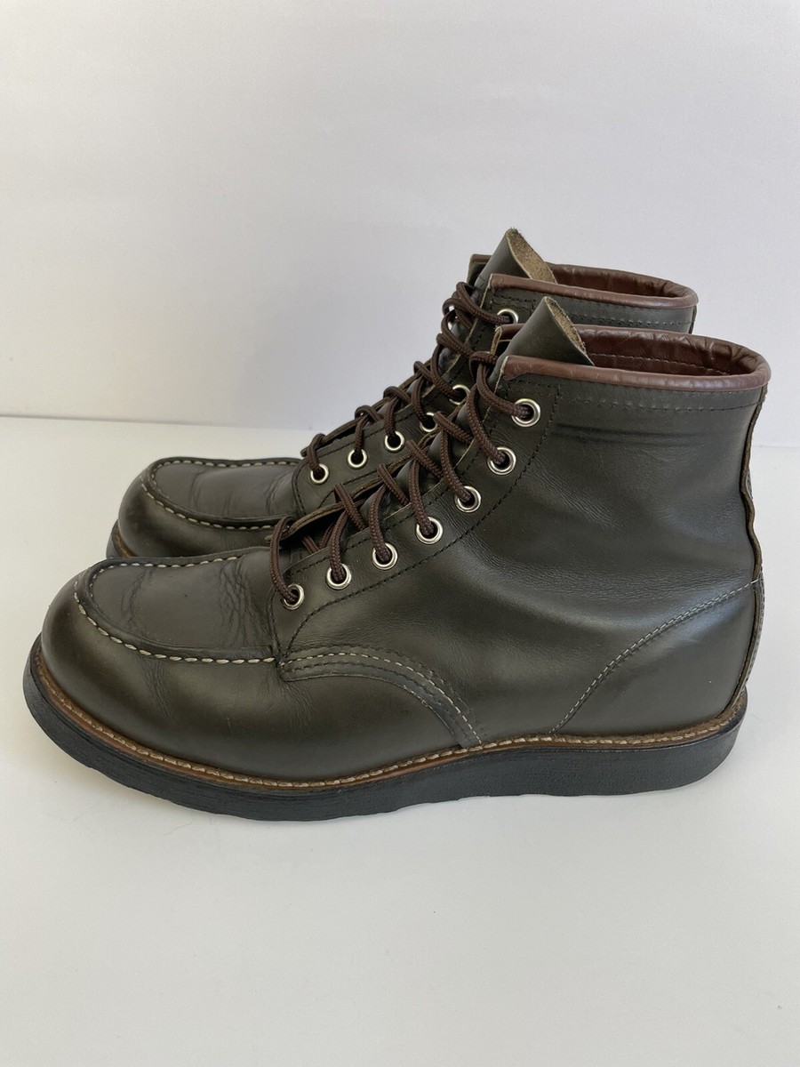 Red Wing Black Boots 8180 Made in USA Size 9 D | eBay