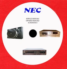 1 service manual for Nec Audio Video  on 1 dvd in pdf format