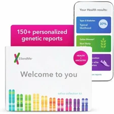 23andMe Health + Ancestry Genetic DNA Test 2022  new sealed prepaid no fees