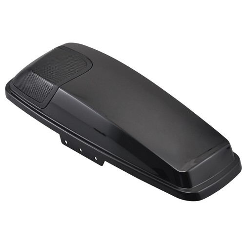 2 tapas de altavoz de alforja negras para Harley Road King Street Glide 2014-2018 2019 - Imagen 9 de 13