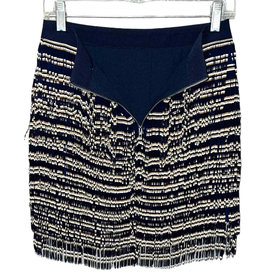 Falda con flecos Endless Rose para mujer talla S azul coqueta divertida Foto 3 de 4