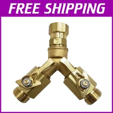 Twin Shut Off Valve - Quarter Turn Control, Swivel Connector