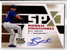 2008 SPx Rookie Signatures Gold #141 Bill White Texas Rangers