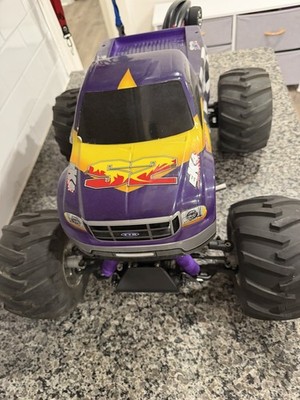 Thunder Tiger Purple EK4 S2 Nitro Monster Truck 1/8: 4WD RC Truck Used - Read!