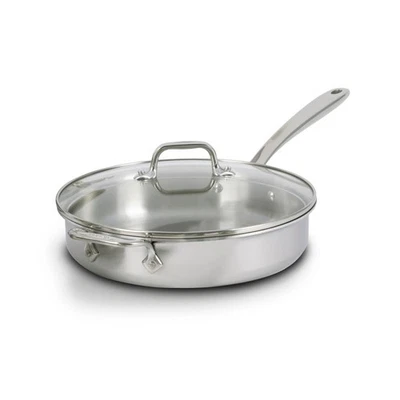 All-clad D3 Stainless 3-ply Bonded Everyday 3-qt Sauté Pan with Glass Lid