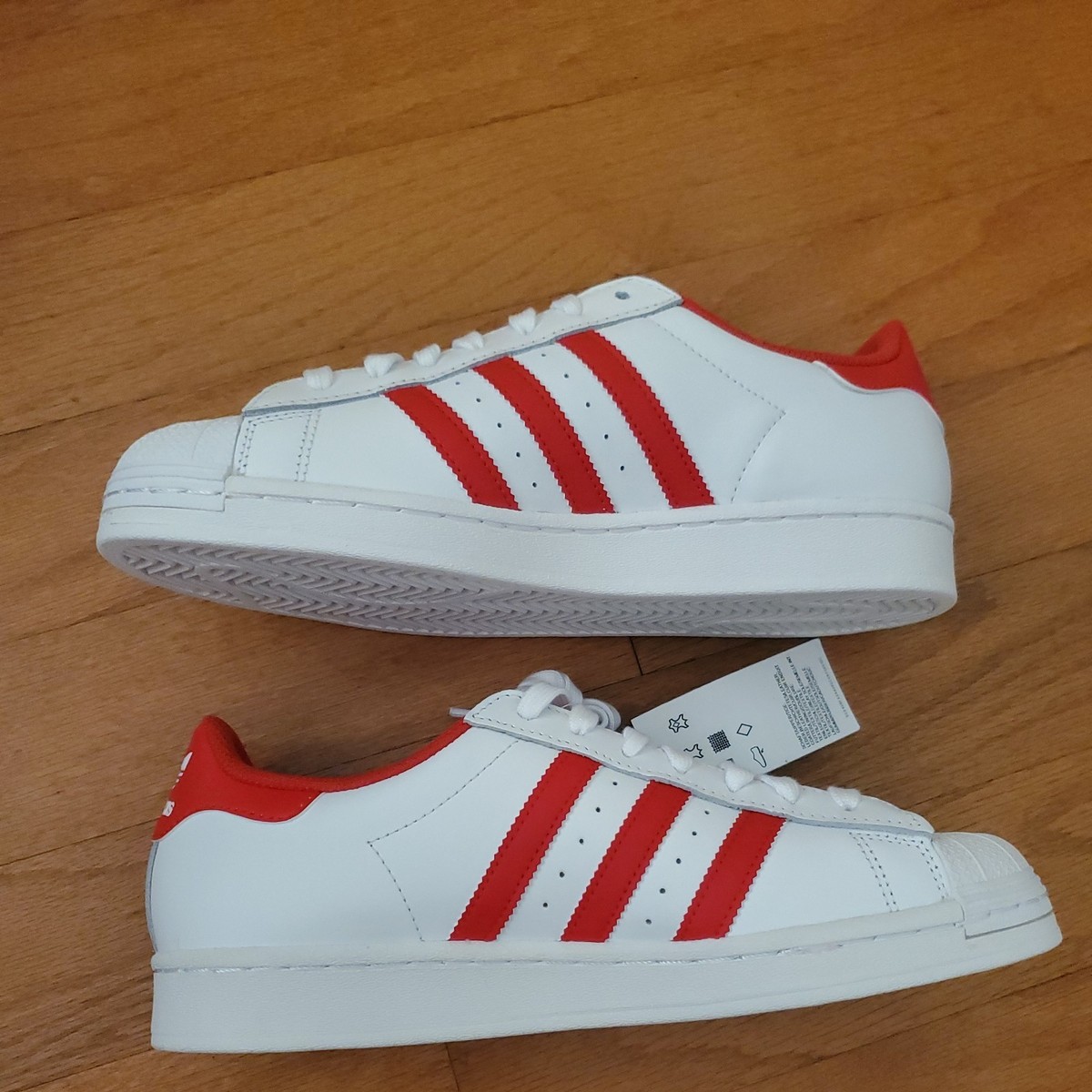 adidas SUPERSTAR ホワイト/レッド adidas Superstar II Sneakers - White | Free Shipping with