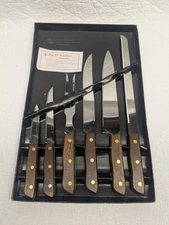 Vintage Perma Sharp 6 Piece Cutlery Set By Hallmark Housewares No 602  Knives