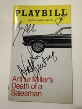 Death of A Salesman signed Broadway playbill Nathan Lane Metcalf & cast members