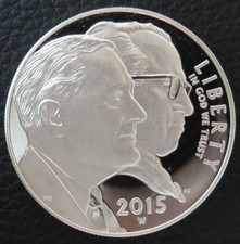 2015 March of Dimes 90% Silver Dollar Commemorative Coin