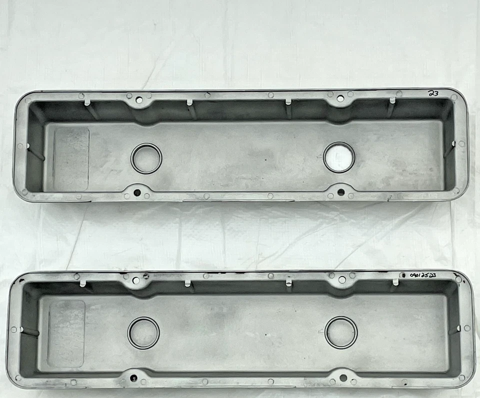 Chevy Camaro Power Valve Covers 350 Small Block Finned Aluminum Chevrolet Z28 RS - Image 3 of 4