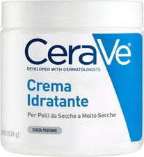 CeraVe Crema Idratante Viso e Corpo, Per Pelli Secche, Azione Protettiva