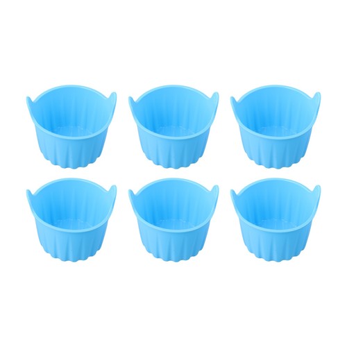 Set of 6 Silicone Muffin Cups for Air Fryer Perfect for Baking Eggs and Muffins - Foto 32 di 39