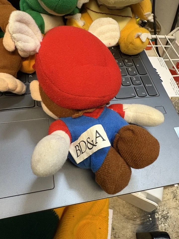 Pelúcia N64 BD&A 1997 Super Mario, Donkey Kong, Bowser, Yoshii proprietário original - Imagem 2 de 4