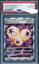 PSA 10 GEM MINT Holo Ultra Rare Ignition Energy 124/094 Secret Pokemon PFL EN