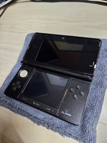 Nintendo 3DS with original box - Cosmo Black - For Repair Tested and Working