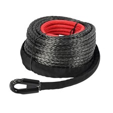 Winch Rope Tow Hook 10mm X 30m Dyneema Synthetic Recovery SUV 4WD Cable 24500LBS