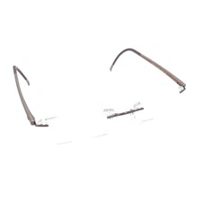 Silhouette 6095 6055 Brown Purple Rimless Eyeglasses Frames 51-17 135 Titanium