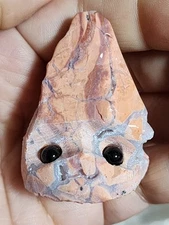 Cotton Candy Pink Agate Mini Groot Rock Critter