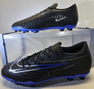 Nike Men's Black/Hyper Royal/Chrome Phantom GX Club FG-MG Soccer