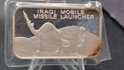 Iraqi Mobile Missile Launcher 1oz Silver Intl. Trade Unit ‼️VINTAGE ART BAR‼️