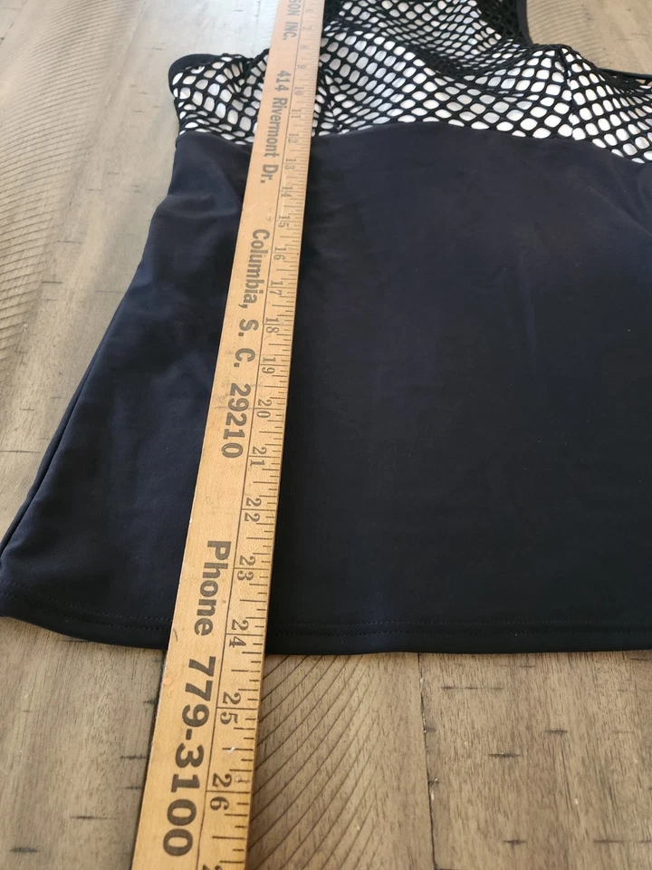 Top de baño Pina blanco y negro talla 12 modesto cuello alto traje de baño top Nueva Zelanda Foto 4 de 4