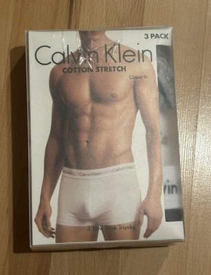 Calvin Klein Cotton Stretch 3er Set Boxershorts Low Rise Herren XL U2664-998