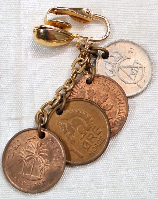 Lote de 31 piezas de pendientes individuales de colección boho chic perforados con clip atornillado declaración Foto 4 de 4