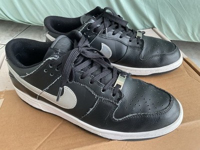 NIKE Dunk Low GS -  Black / Silver  - Sneaker Schuhe, schwarz, silber