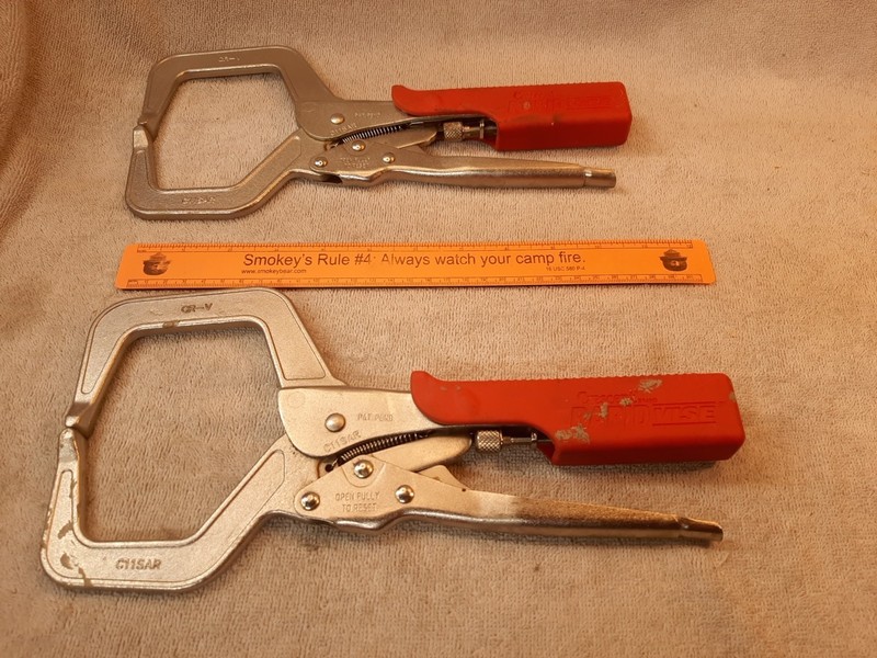 Crescent C11 SAR RAPID VISE Locking C-Clamp Pliers, LOT OF 2 LOT B