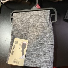 NWT No Boundaries Hi-rise Ankle Leggings S/M Gray Texture Soft Polyester Stretch