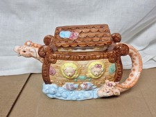 Noah's Ark Ceramic Teapot, Enesco 1992