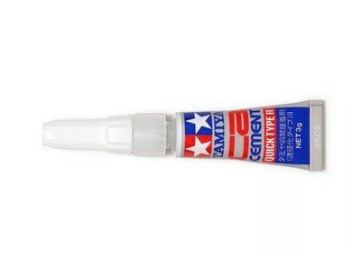 Tamiya 87237 CA Cement (Quick Type II) 3g Glue For Metal Plastic Model Tools